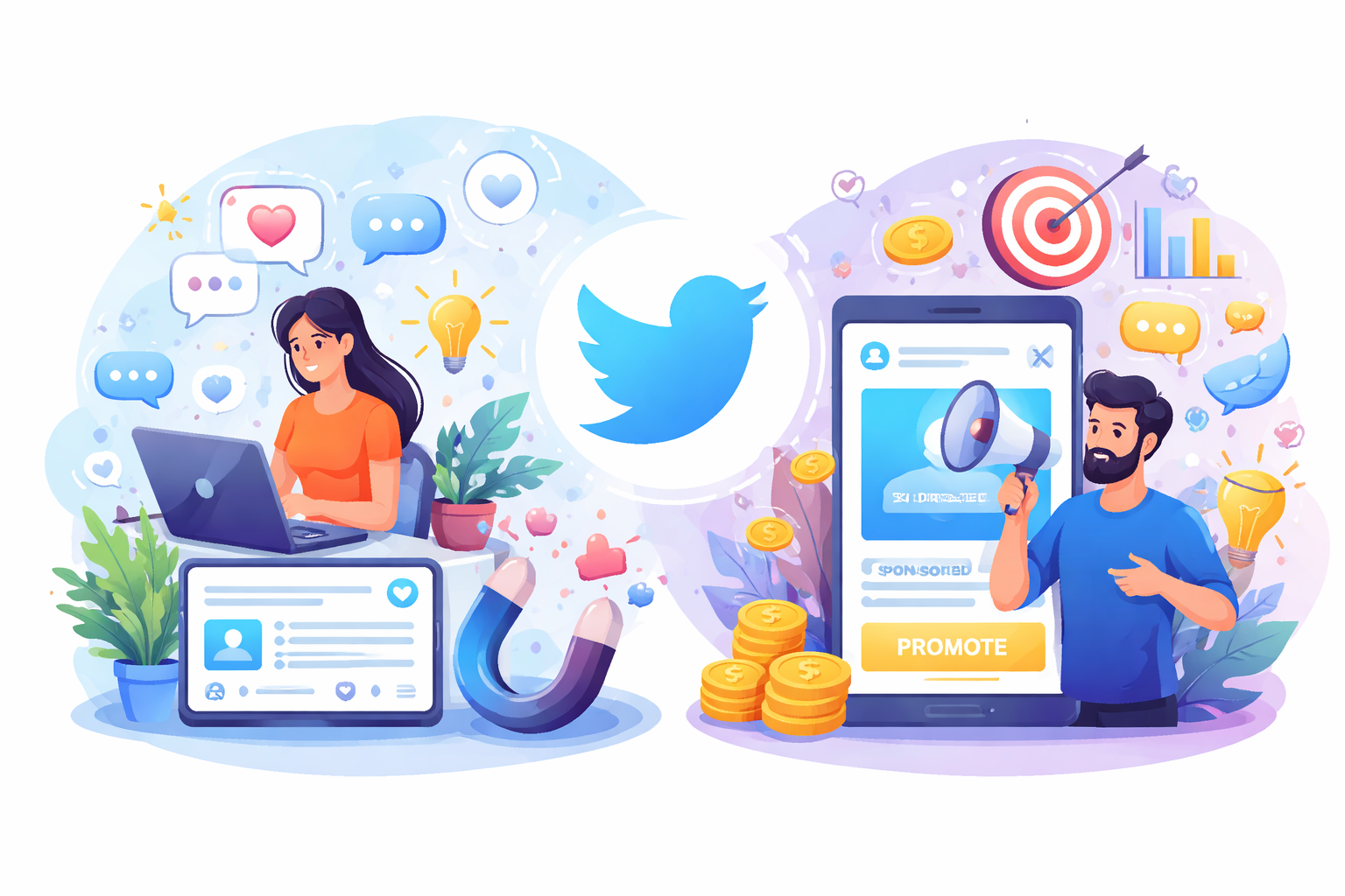 Organic vs Paid Twitter Marketing: What Businesses Should Choose